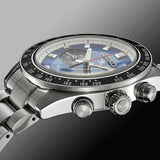 Seiko Speedtimer Solar US Special Edition Blue Dial Silver Steel Strap Watch for Men - SSC931 Authentic Buy Shop Now