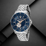 Maserati SFIDA Special Edition Automatic Blue Dial Silver Steel Strap Watch for Men - R8823140013 Authentic Buy Shop Now