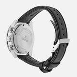 Seiko Prospex Speedtimer Solar Chronograph Ivory Dial Black Leather Strap Watch for Men - SSC943 Authentic Buy Shop Now