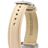 Emporio Armani Tazio Mother of Pearl Dial Pink Leather Strap Watch for Women - AR6133 Authentic Buy Shop Now