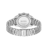Hugo Boss Grand Tour Chronograph Pink Mother of Pearl Dial Silver Steel Strap Watch for Women - 1502765 Authentic Buy Shop Now