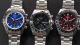 Seiko Speedtimer Solar US Special Edition Blue Dial Silver Steel Strap Watch for Men - SSC931 Authentic Buy Shop Now