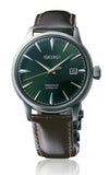 Seiko Presage Cocktail Time Automatic Green Dial Brown Leather Strap Watch for Men - SRPD37J1 Authentic Buy Shop Now