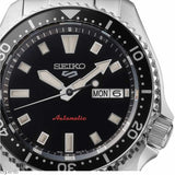 Seiko 5 Sports SKX Automatic Black Dial Silver Steel Strap Watch for Men - SRPL85K1 Authentic Buy Shop Now