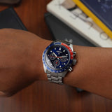Seiko Prospex Speedtimer Solar Chronograph Blue Dial Silver Steel Strap Watch for Men - SSC913 Authentic Buy Shop Now