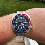 Seiko Prospex PADI Special Edition Automatic Blue Dial Silver Steel Strap Watch for Men - SRPE99 Authentic Buy Shop Now