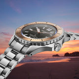 Seiko Prospex Polygonal Sea Diver Automatic Black Dial Silver Steel Strap Watch for Men - SPB485J1 Authentic Buy Shop Now