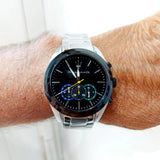 Maserati Traguardo Chronograph Black Dial Silver Steel Strap Watch for Men - R8873612061 Authentic Buy Shop Now