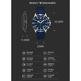 Emporio Armani World Explorer Chronograph Blue Dial Blue Nylon Strap Watch for Men - AR11588 Authentic Buy Shop Now