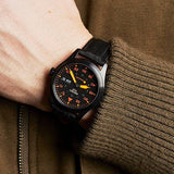 Seiko 5 Sports Flieger Pilot Automatic Black Dial Black Nylon Strap Watch for Men - SRPH33K1 Authentic Buy Shop Now