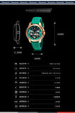 Maserati Successo Chronograph Green Dial Green Silicone Strap Watch for Men - R8871621038 Authentic Buy Shop Now