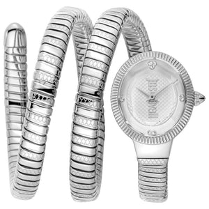 Just Cavalli After Party Silver Dial Silver Steel Strap Watch for Women - JC1L269M0015 Authentic Buy Shop Now