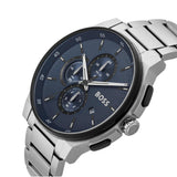 Hugo Boss Peak 2.0 Chronograph Blue Dial SIlver Steel Strap Watch for Men - 1514189 Authentic Buy Shop Now
