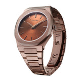 D1 Milano Ultra Thin Brown Dial Brown Steel Strap Watch for Women - D1-UTBL38 Authentic Buy Shop Now