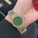 Just Cavalli Chiarezza Snake Core Green Dial Two Tone Steel Strap Watch for Women - RC5L078M0065 Authentic Buy Shop Now