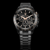 Maserati Traguardo Limited Edition Chronograph Black Dial Black Steel Strap Watch for Men - R8873612051 Authentic Buy Shop Now