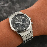 Seiko Conceptual Chronograph Grey Dial Silver Steel Strap Watch for Men - SSB455P1 Authentic Buy Shop Now