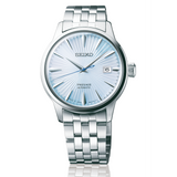 Seiko Presage Cocktail Time Automatic Ice Blue Dial Silver Steel Strap Watch for Men - SRPE19J1 Authentic Buy Shop Now