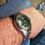 Seiko Presage Cocktail Time Automatic Green Dial Silver Steel Strap Watch for Men - SRPE15J1 Authentic Buy Shop Now