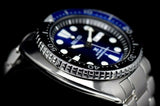 Seiko Prospex Deep Blue Batman Turtle Diver's Automatic Blue Dial Silver Steel Strap Watch for Men - SRPC25J1 Authentic Buy Shop Now