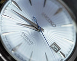Seiko Presage Cocktail Time Automatic Ice Blue Dial Silver Steel Strap Watch for Men - SRPE19J1 Authentic Buy Shop Now