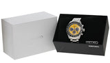 Seiko Prospex Speedtimer Solar Chronograph Yellow Dial Silver Steel Strap Watch for Men - SSC929 Authentic Buy Shop Now
