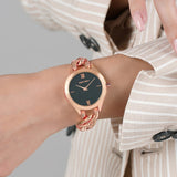 Emporio Armani Aurora Mother of Pearl Grey Dial Rose Gold Steel Strap Watch for Women - AR11139 Authentic Buy Shop Now