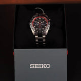 Seiko Prospex Speedtimer Solar Chronograph Datsun 240Z Collaboration Limited Edition Black Dial Two Tone Steel Strap Watch for Men - SSC957 Authentic Buy Shop Now