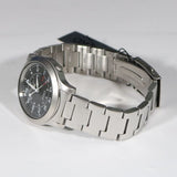 Seiko 5 Sports Flieger Automatic Black Dial Silver Steel Strap Watch for Men - SRPH27K1 Authentic Buy Shop Now