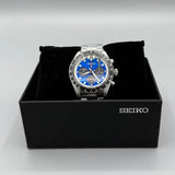 Seiko Speedtimer Solar US Special Edition Blue Dial Silver Steel Strap Watch for Men - SSC931 Authentic Buy Shop Now