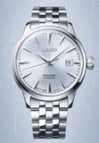 Seiko Presage Cocktail Time Automatic Ice Blue Dial Silver Steel Strap Watch for Men - SRPE19J1 Authentic Buy Shop Now