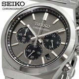 Seiko Conceptual Chronograph Grey Dial Silver Steel Strap Watch for Men - SSB455P1 Authentic Buy Shop Now