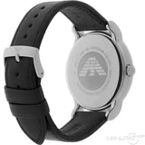 Emporio Armani Luigi White Dial Black Leather Strap Watch for Men - AR1694 Authentic Buy Shop Now