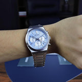 Seiko Conceptual Chronograph Ice Blue Dial Silver Steel Strap Watch for Men - SSB459P1 Authentic Buy Shop Now