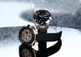 Maserati Stile Skeleton Chronograph Black Dial Black Silicone Strap Watch for Men - R8871642003 Authentic Buy Shop Now