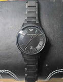 Emporio Armani Renato Black Dial Black Steel Strap Watch for Men - AR11184 Authentic Buy Shop Now