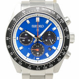 Seiko Speedtimer Solar US Special Edition Blue Dial Silver Steel Strap Watch for Men - SSC931 Authentic Buy Shop Now