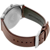 Emporio Armani Kappa Silver Dial Brown Leather Strap Watch for Men - AR11173 Authentic Buy Shop Now