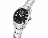 Maserati Attrazione Chronograph Black Dial Silver Steel Strap Watch for Men - R8853151010 Authentic Buy Shop Now