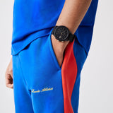 Lacoste 12.12 Chronograph Black Dial Black Silicon Strap Watch for Men - 2011012 Authentic Buy Shop Now