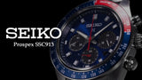 Seiko Prospex Speedtimer Solar Chronograph Blue Dial Silver Steel Strap Watch for Men - SSC913 Authentic Buy Shop Now