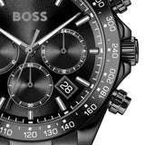 Hugo Boss Hero 2.0 Chronograph Black Dial Black Steel Strap Watch for Men - 1514271 Authentic Buy Shop Now