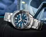 Seiko Prospex Marinemaster Automatic Scuba Divers Blue Dial Silver Steel Strap Watch for Men - SPB187J1 Authentic Buy Shop Now