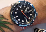 Seiko 5 Sports Automatic Blue Dial Silver Steel Strap Watch for Men - SRPC63J1 Authentic Buy Shop Now