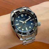 Seiko Prospex Marinemaster Automatic Scuba Divers Blue Dial Silver Steel Strap Watch for Men - SPB187J1 Authentic Buy Shop Now