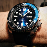 Seiko Prospex Deep Blue Batman Turtle Diver's Automatic Blue Dial Silver Steel Strap Watch for Men - SRPC25J1 Authentic Buy Shop Now