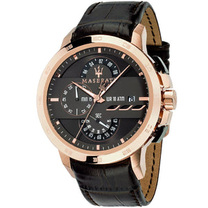 Maserati Ingegno Chronograph Brown Dial Brown Leather Strap Watch for Men - R88771639001 Authentic Buy Shop Now