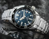 Seiko Prospex Marinemaster Automatic Scuba Divers Blue Dial Silver Steel Strap Watch for Men - SPB187J1 Authentic Buy Shop Now