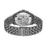 Hugo Boss Principle Skeleton Blue Dial Grey Steel Strap Watch for Men - 1514254 Authentic Buy Shop Now