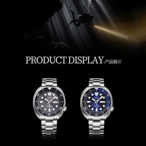 Seiko Prospex Deep Blue Batman Turtle Diver's Automatic Blue Dial Silver Steel Strap Watch for Men - SRPC25J1 Authentic Buy Shop Now